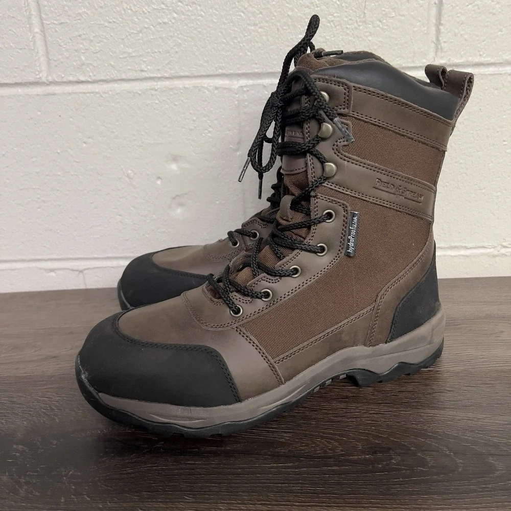 Field & Stream HydroProof Ultra 400g Thinsulate Waterproof Boots Men's 11 Brown